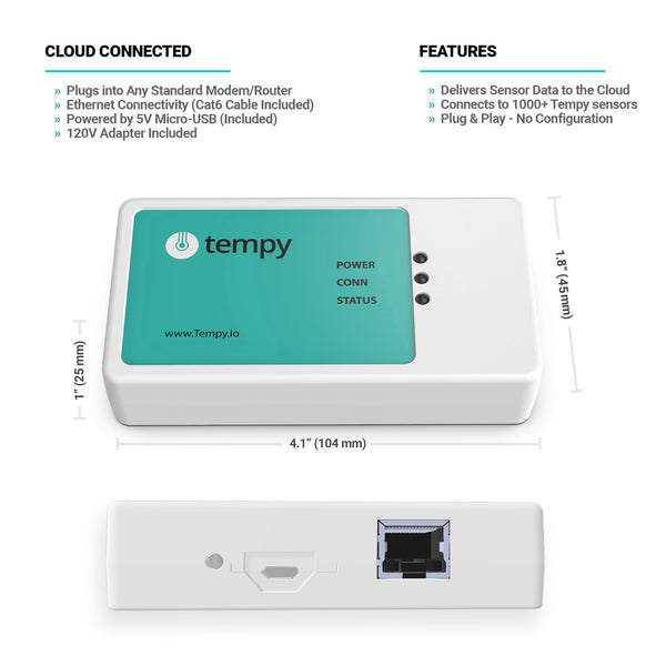 Tempy 5 Kit - Wireless Thermometer & Hygrometer Monitor